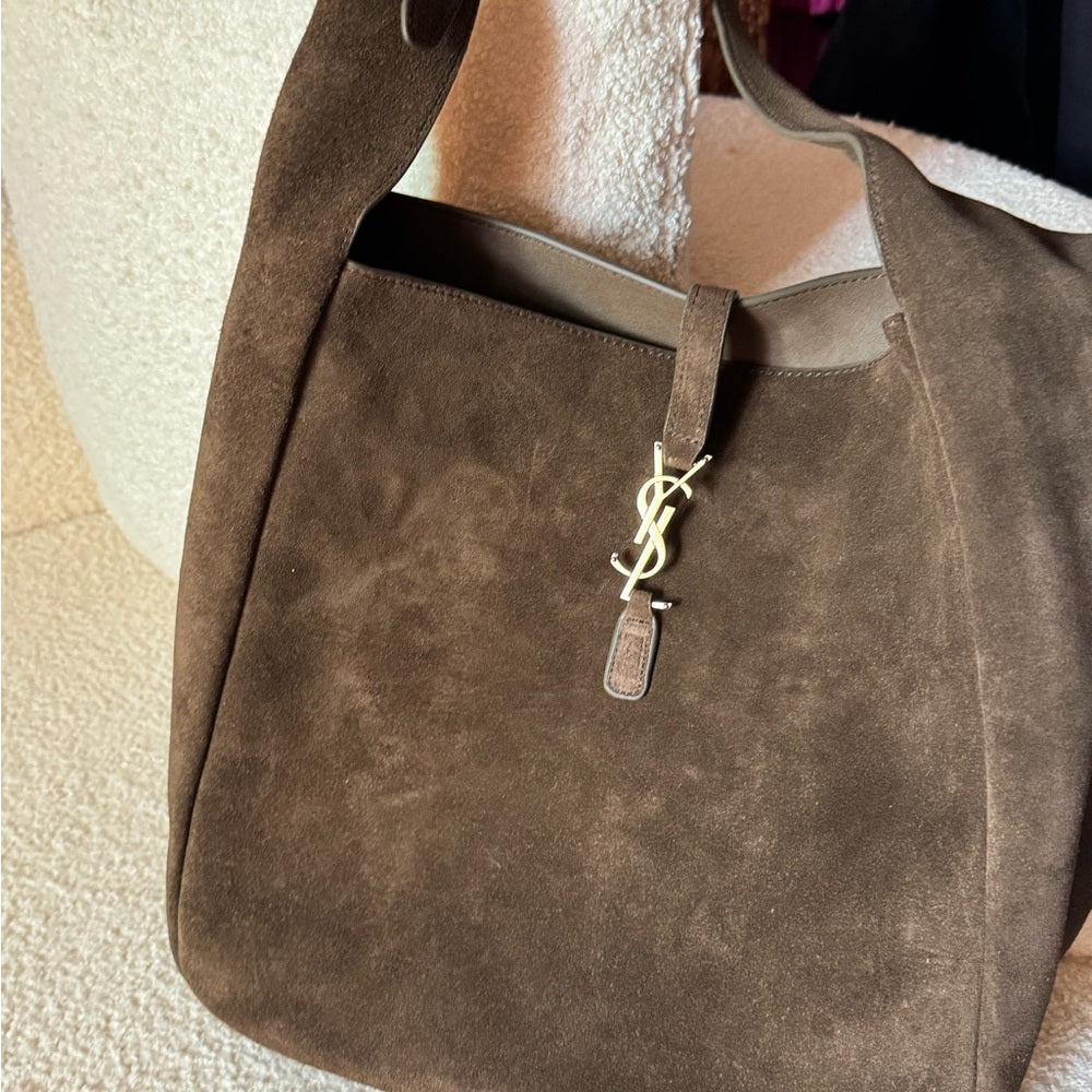 Suede hobo boho satchel tote bag